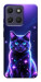 Чохол Galaxy purple cat для Motorola Moto G17