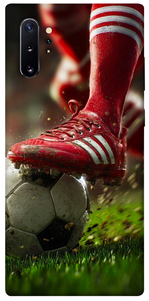 Чехол Сlose up football для Galaxy Note 10+ (2019)