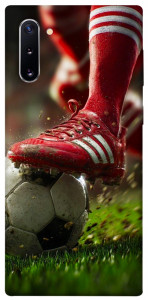 Чехол Сlose up football для Galaxy Note 10 (2019)