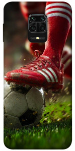Чехол Сlose up football для Xiaomi Redmi Note 9 Pro