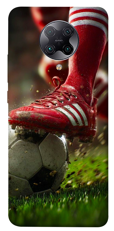 Чехол Сlose up football для Xiaomi Redmi K30 Pro
