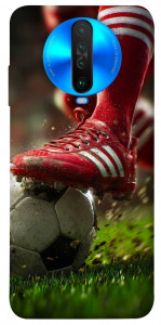 Чехол Сlose up football для Xiaomi Poco X2