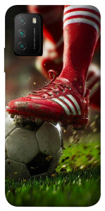 Чехол Сlose up football для Xiaomi Poco M3