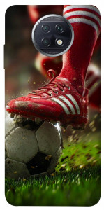 Чехол Сlose up football для Xiaomi Redmi Note 9 5G