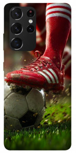 Чехол Сlose up football для Galaxy S21 Ultra