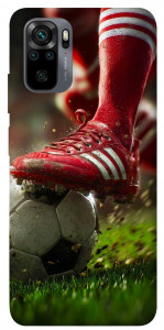 Чехол Сlose up football для Xiaomi Redmi Note 10