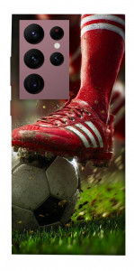 Чехол Сlose up football для Galaxy S22 Ultra