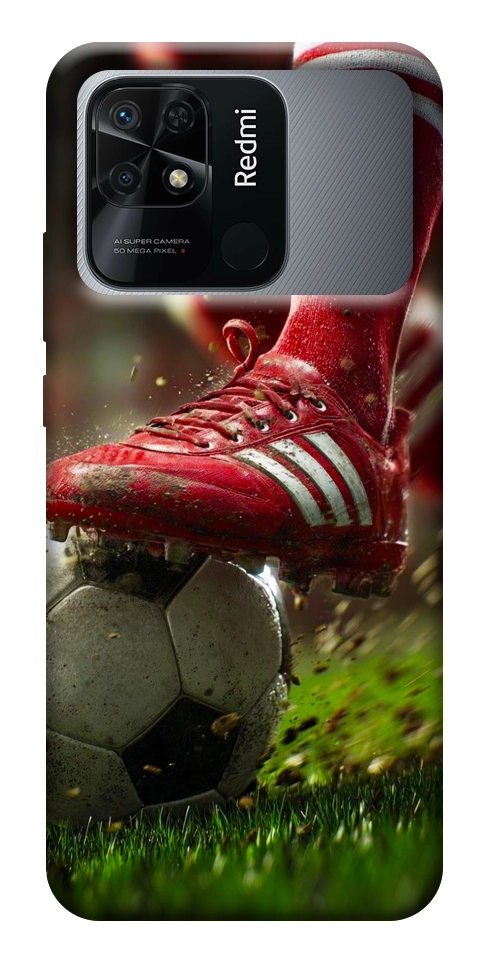 Чехол Сlose up football для Xiaomi Redmi 10C
