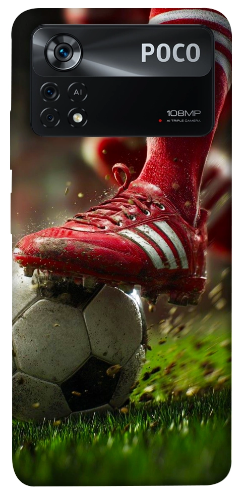 Чохол Сlose up football для Xiaomi Poco X4 Pro