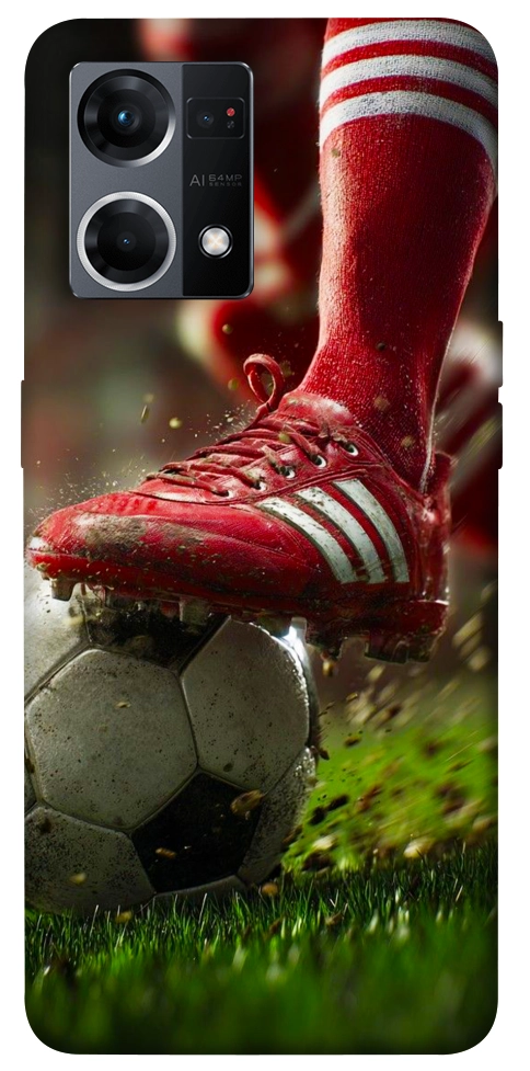 Чехол Сlose up football для Oppo Reno 7 4G