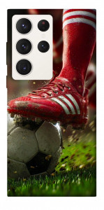 Чехол Сlose up football для Galaxy S23 Ultra
