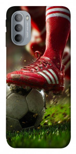 Чехол Сlose up football для Motorola Moto G31
