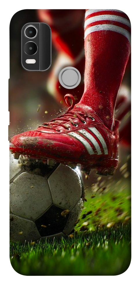 Чехол Сlose up football для Nokia C21 Plus