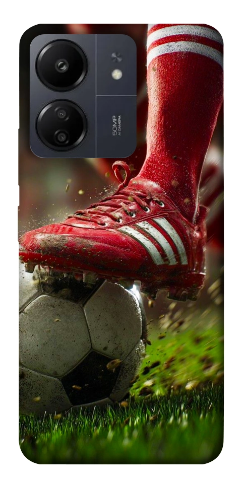 Чехол Сlose up football для Xiaomi Redmi 13C