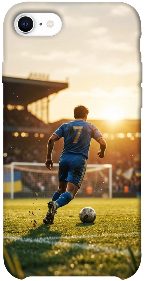 Чехол Football player для iPhone SE (2020)