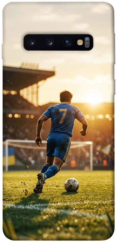 Чехол Football player для Galaxy S10 (2019)