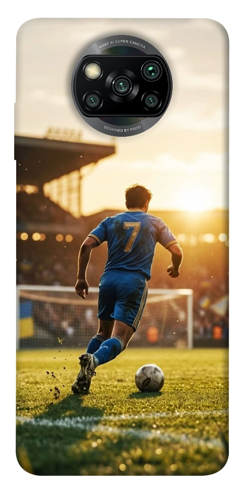 Чохол Football player для Xiaomi Poco X3 NFC