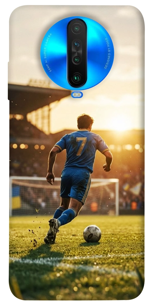 Чехол Football player для Xiaomi Poco X2