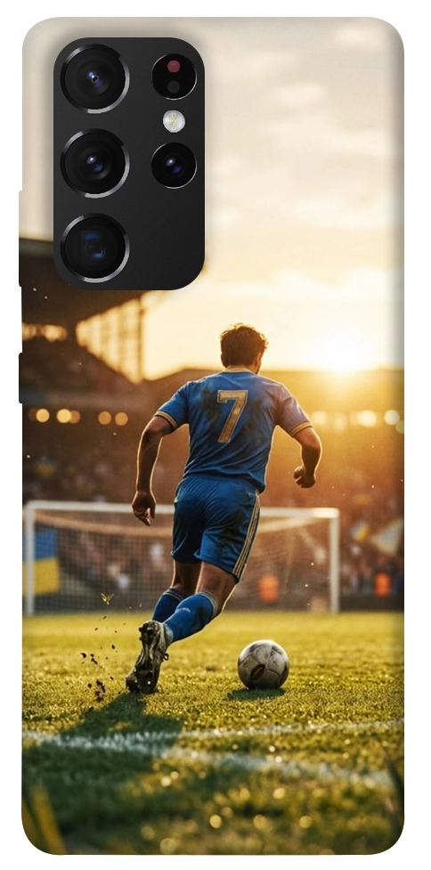 Чехол Football player для Galaxy S21 Ultra