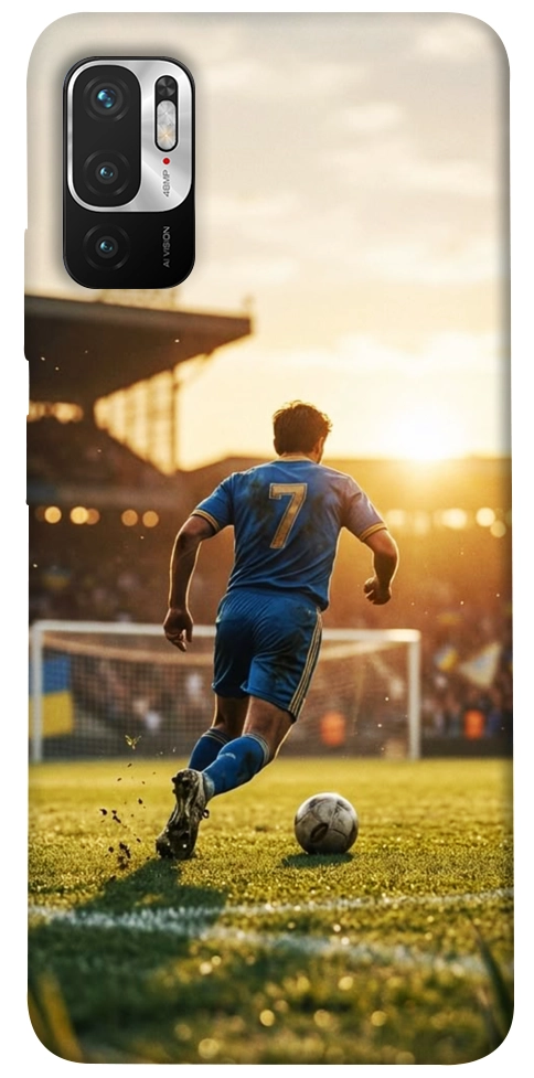 Чохол Football player для Xiaomi Redmi Note 10 5G