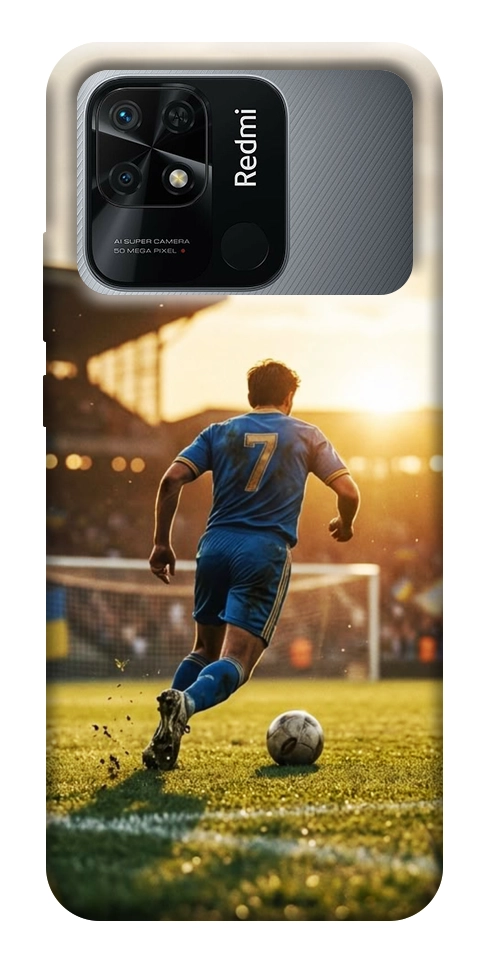 Чехол Football player для Xiaomi Redmi 10C