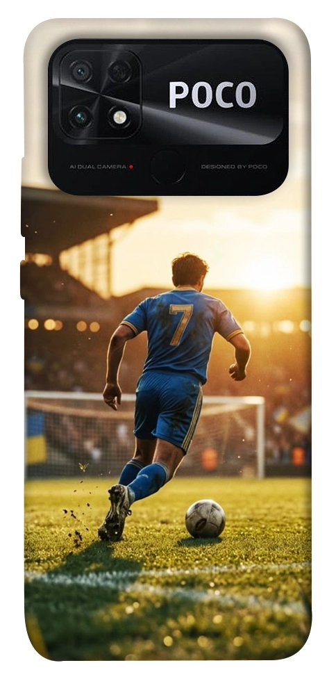 Чехол Football player для Xiaomi Poco C40