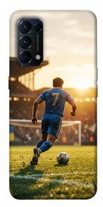 Чехол Football player для Oppo Reno 5 4G
