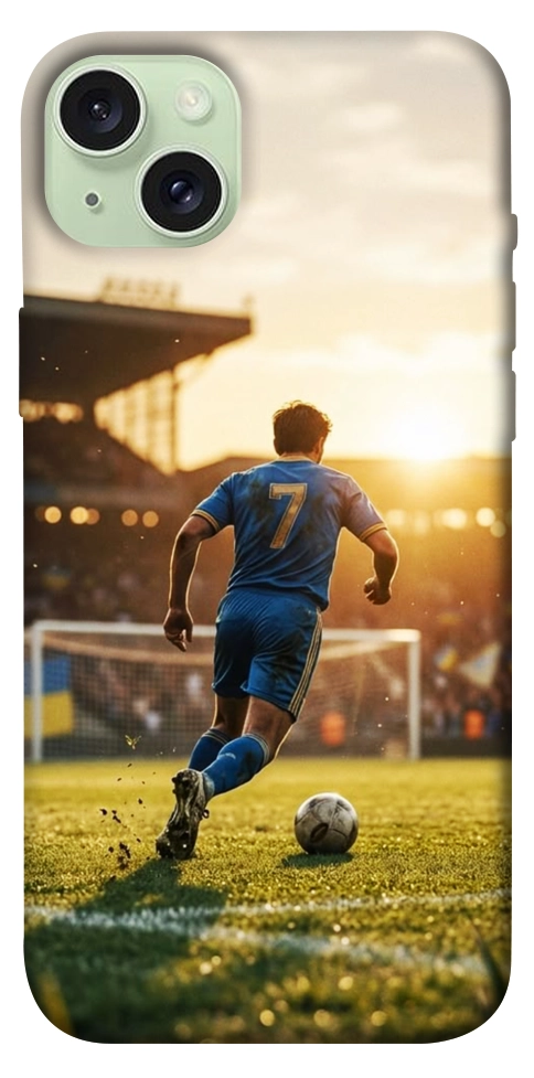 Чехол Football player для iPhone 15 Plus