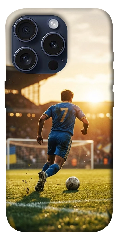 Чехол Football player для iPhone 15 Pro