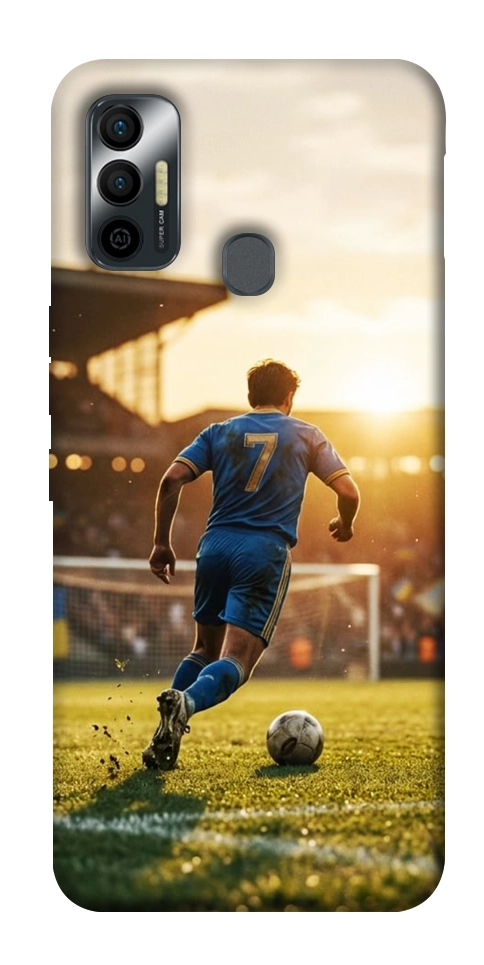 Чехол Football player для TECNO Spark 7