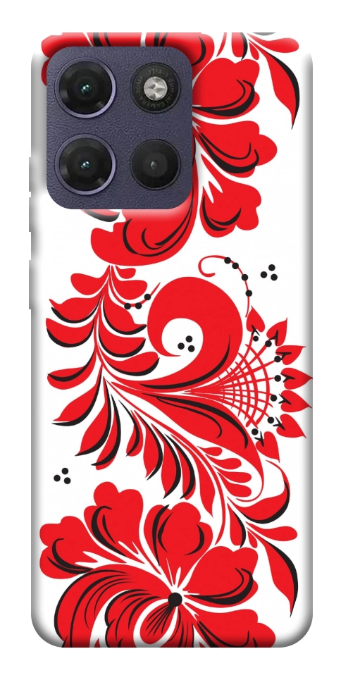 Чохол Червона вишиванка для Motorola Moto G17
