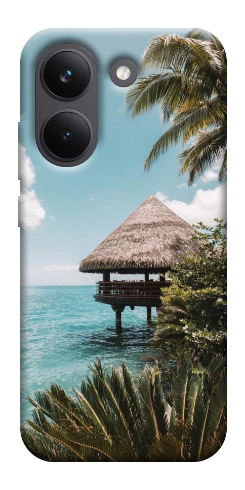 Чехол Тропический остров для Xiaomi Poco X8 Pro