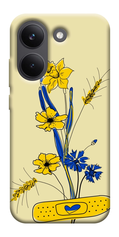 Чехол Українські квіточки для Xiaomi Poco X8 Pro