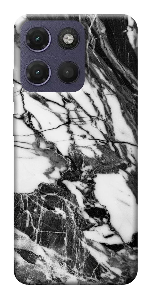 Чохол Calacatta black marble для Motorola Moto G17