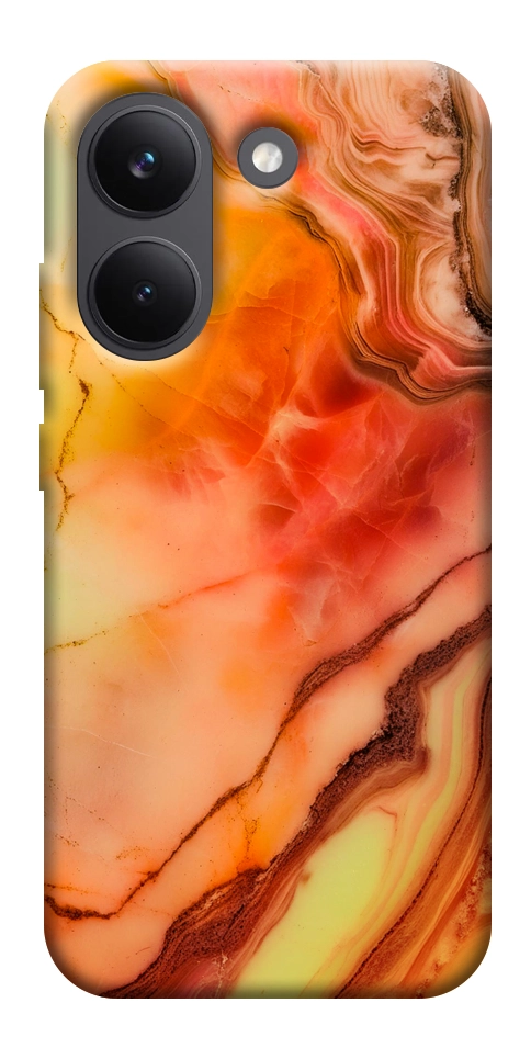 Чехол Красный коралл мрамор для Xiaomi Poco X8 Pro