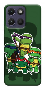 Чохол Green turtles для Motorola Moto G17