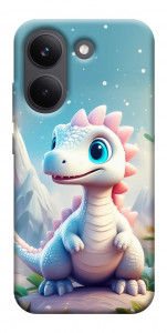 Чехол Белый дракоша для Xiaomi Poco X8 Pro