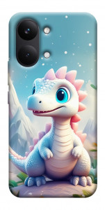 Чехол Белый дракоша для Xiaomi Poco X8 Pro Max