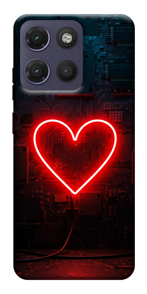 Чохол Яскраве серце для Motorola Moto G17
