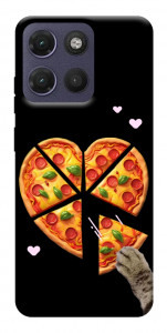 Чохол Pizza Love Cat для Motorola Moto G17