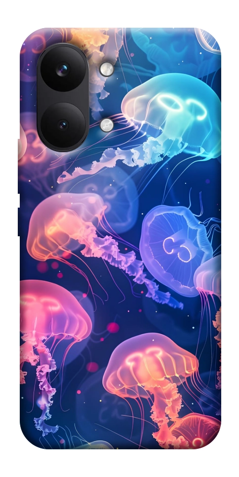 Чехол Neon jellyfishes для Xiaomi Poco X8 Pro Max