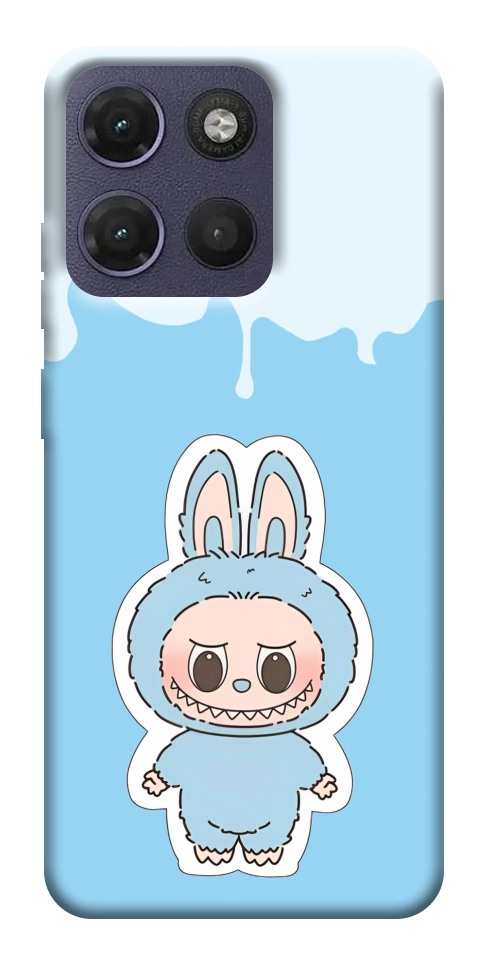 Чохол Labubu blue для Motorola Moto G17