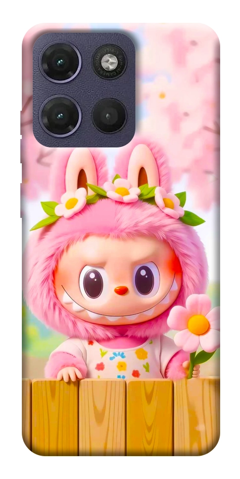 Чохол Labubu flower для Motorola Moto G17