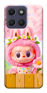 Чохол Labubu flower для Motorola Moto G17