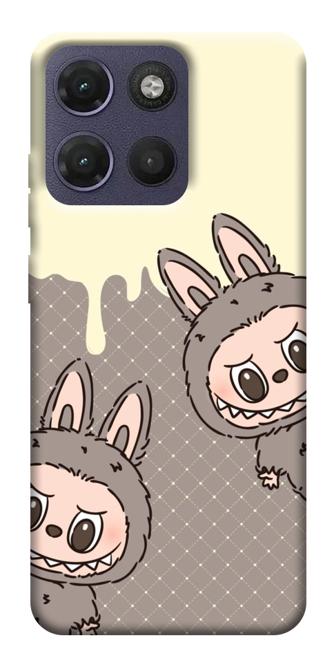 Чохол Labubu twins для Motorola Moto G17