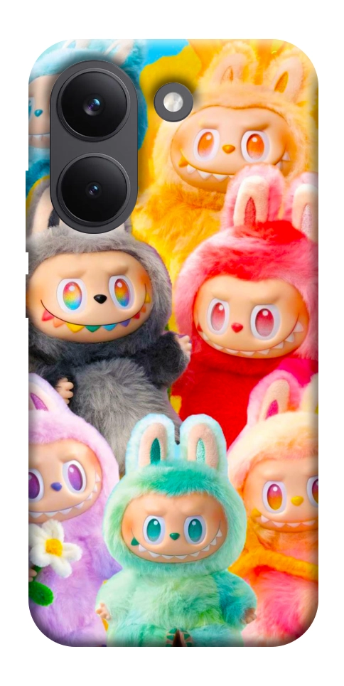 Чехол Rainbow labubu для Xiaomi Poco X8 Pro