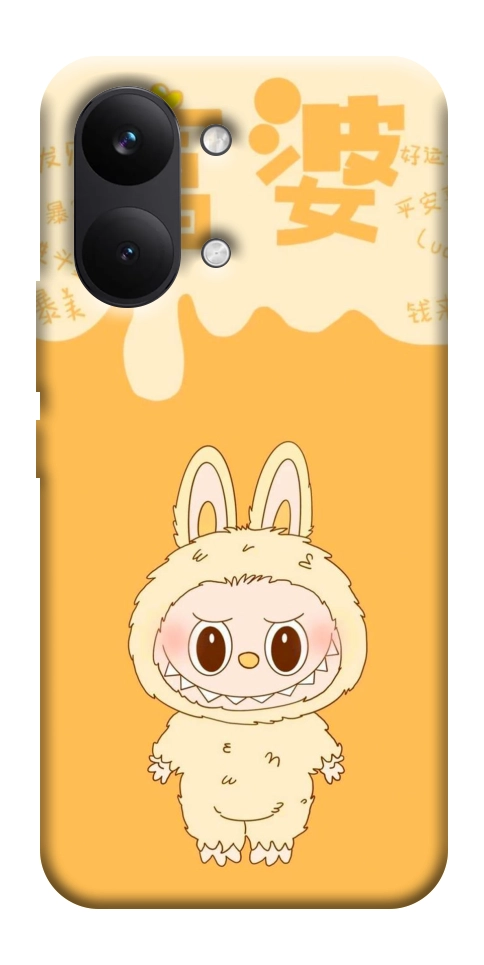 Чехол Yellow labubu для Xiaomi Poco X8 Pro Max