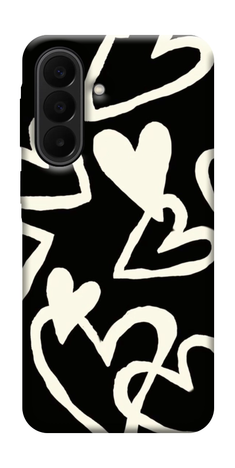 Чехол Black and white hearts для Galaxy A27