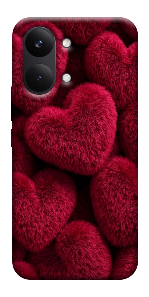 Чехол Fluffy hearts для Xiaomi Poco X8 Pro Max