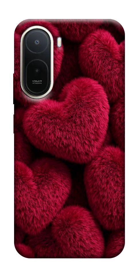 Чохол Fluffy hearts для Xiaomi Redmi A7 Pro 4G
